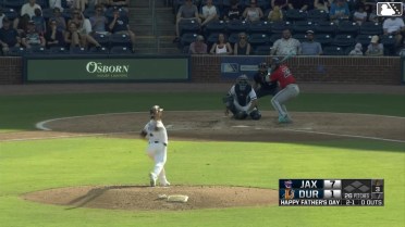 Agustín Ramírez homers (6) on a fly ball to left field.