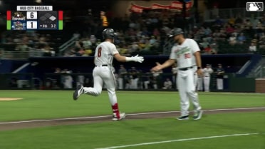 Dylan Dreiling knocks a two-run homer to right
