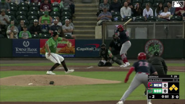 Nelson Velázquez singles on a sharp line drive to left fielder Jhonkensy Noel. César Prieto scores. Blaze Jordan scores. Bligh Madris to 2nd.