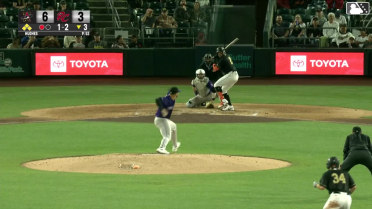 Gabriel Hughes In play, run(s) to Victor Bericoto