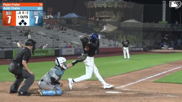 Austin Charles homers (6) on a fly ball to left field.