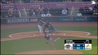Blake Burke homers (21) on a fly ball to center field. Jesús Made scores.