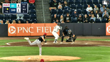 J.C. Escarra homers (11) on a fly ball to right center field. Jasson Domínguez scores.