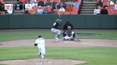 Josh Moylan homers (2) on a fly ball to right center field.