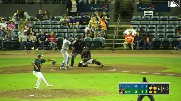 Chris Newell singles on a sharp line drive to right fielder Lazaro Montes. Elijah Hainline scores. Zyhir Hope to 3rd.