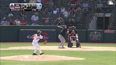 Matthew Etzel singles on a ground ball to right fielder Joshua Báez. Johnny Olmstead scores.
