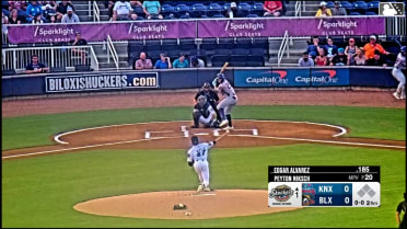 Carter Trice singles on a ground ball to shortstop Jesús Made. Miguel Useche scores. Andy Garriola to 3rd. Edgar Alvarez to 2nd.