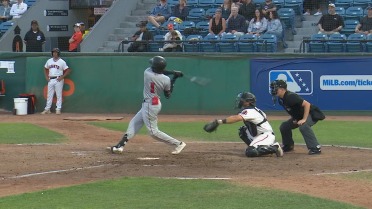 Luis Mendez's first multi-homer game of his career