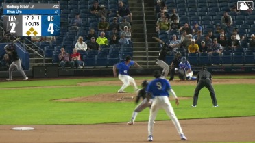 Rodney Green Jr. grounds into a double play, second baseman Tyriq Kemp to shortstop Austin Charles to first baseman Jose Cerice. Carlos Franco out at 2nd. Rodney Green Jr. out at 1st.