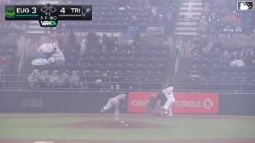 Caleb Bartolero homers (3) on a fly ball to left field.