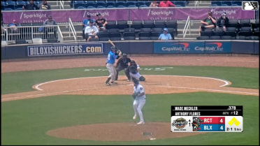 Wade Meckler singles on a ground ball to left fielder Dasan Brown. David Calabrese scores. Harold Coll to 3rd. Mac McCroskey to 2nd.