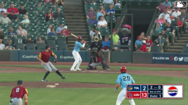 Ivan Johnson homers (1) on a fly ball to left center field. Michael Toglia scores. Will Banfield scores.