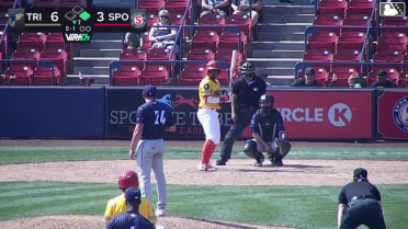 Roynier Hernandez singles on a ground ball to center fielder David Mershon. Tommy Hopfe scores. Roldy Brito to 3rd.