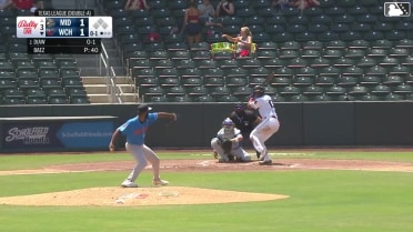 Khadim Diaw homers (1) on a fly ball to center field.