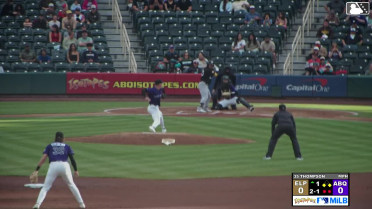 Nate Mondou singles on a line drive to left fielder Sterlin Thompson. Carlos Rodríguez scores. Mason McCoy to 2nd.