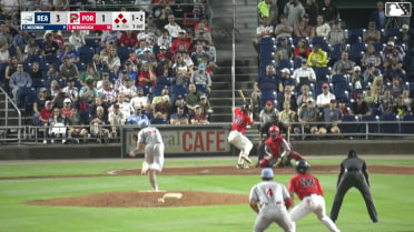 Tyler McDonough grounds into a double play, pitcher Christian McGowan to catcher Mark Kolozsvary to first baseman Raider Tello. Will Turner out at home. Tyler McDonough out at 1st.