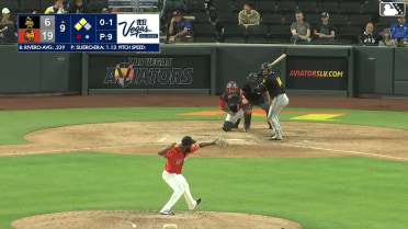 Sebastián Rivero out on a sacrifice fly to center fielder Henry Bolte. Trey Mancini scores.