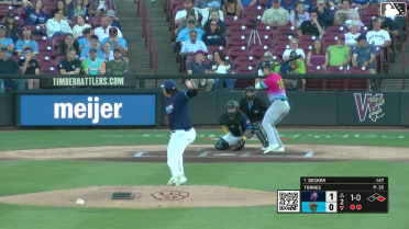 Cameron Decker homers (2) on a fly ball to right center field. Samuel Munoz scores.