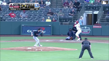 Ramón Urías singles on a sharp line drive to left fielder Tyler Black. Noah Mendlinger scores. Victor Scott II to 3rd.