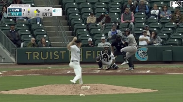 Aaron Schunk singles on a ground ball to second baseman Rikuu Nishida, deflected by shortstop Jacob Gonzalez. Nacho Alvarez Jr. scores.