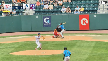 Alfonsin Rosario doubles (6) on a ground ball to left fielder Sam Petersen. Jaison Chourio scores. Jake Fox scores.