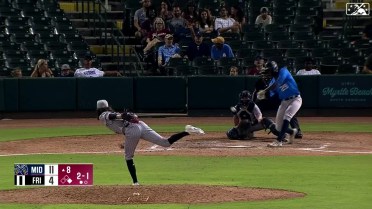 Denzel Clarke hits his 11th home run in the 8th