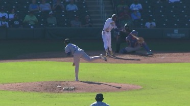 Andy Perez reaches base five times, drives in five