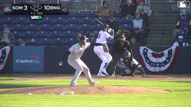 Eli Serrano III triples (2) on a line drive to right fielder DJ Gladney.