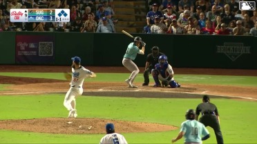 Ronan Kopp In play, run(s) to Lucas Spence
