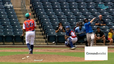 Brennan Milone's first professional multihomer game