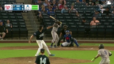 Jansel Luis singles on a ground ball to center fielder Chris Newell. Cristofer Torin scores.