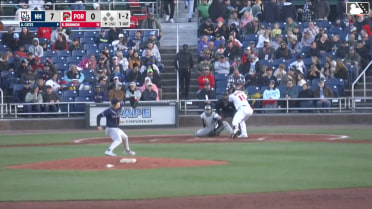 Brooks Brannon homers (3) on a fly ball to right field.