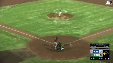 Ramón Rodríguez singles on a soft fly ball to right fielder Will Robertson. Greg Jones scores.