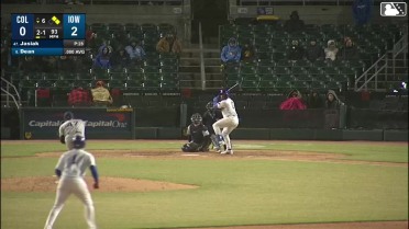 Justin Dean triples (1) on a sharp line drive to center fielder Stuart Fairchild. Christian Bethancourt scores. Brett Bateman scores.