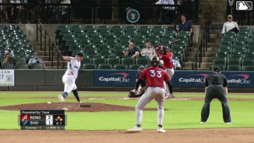 Santiago Espinal grounds into a double play, third baseman Pascanel Ferreras to second baseman Trevor Austin to first baseman Cavan Biggio. Aramis Garcia out at 2nd. Santiago Espinal out at 1st.
