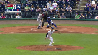 Duce Gourson singles on a ground ball to center fielder Braylen Wimmer. Will Taylor scores. Ivan Brethowr to 3rd.