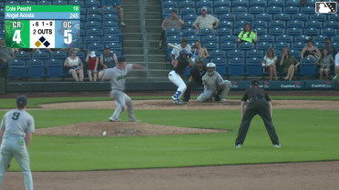 Angel Acosta singles on a line drive to right fielder Graham Brown. Tyriq Kemp scores.