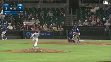 Noah Cardenas homers (10) on a fly ball to left field.