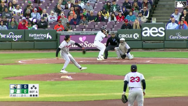 Kien Vu homers (6) on a fly ball to right center field.