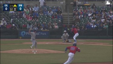 James Triantos singles on a ground ball to second baseman Travis Bazzana. Justin Dean scores. Pedro Ramírez to 3rd. Owen Miller to 2nd.