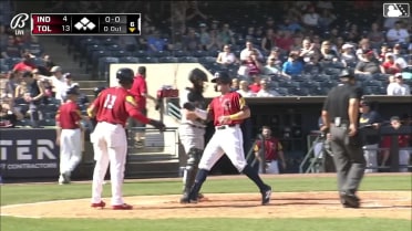 Jace Jung hammers a two-run home run for Toledo