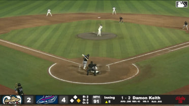 Tristan Stevens In play, run(s) to Damon Keith