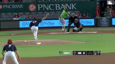 David McCabe homers (4) on a fly ball to center field.
