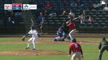 J.T. Arruda singles on a line drive to center fielder Kendall George. Caleb Cali scores. Charlie Pagliarini to 3rd. Nick Raposo to 2nd.