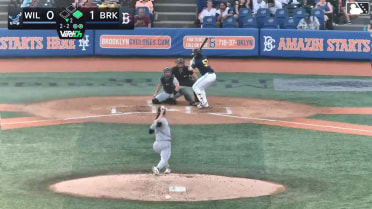 Jamari Baylor doubles (3) on a line drive to left fielder Elijah Green. Colin Houck scores. Jamari Baylor to 3rd.