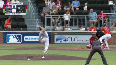 Chandler Pollard reaches on a throwing error by shortstop Jake Schaffner. Arturo De Freitas scores.