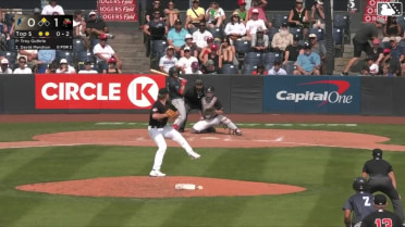 David Mershon singles on a line drive to center fielder Austin Smith. Adrian Placencia scores.
