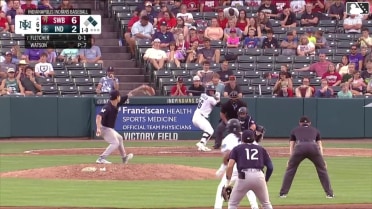 Dominic Fletcher singles on a sharp line drive to right fielder Yanquiel Fernández. Jhostynxon Garcia scores. Rafael Flores Jr. to 3rd.