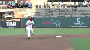 Bligh Madris homers (12) on a fly ball to right center field. Leo Bernal scores.