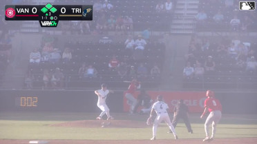 Carter Cunningham singles on a soft line drive to left fielder Caleb Bartolero. Maddox Latta scores. J.R. Freethy scores. Jacob Sharp to 2nd.